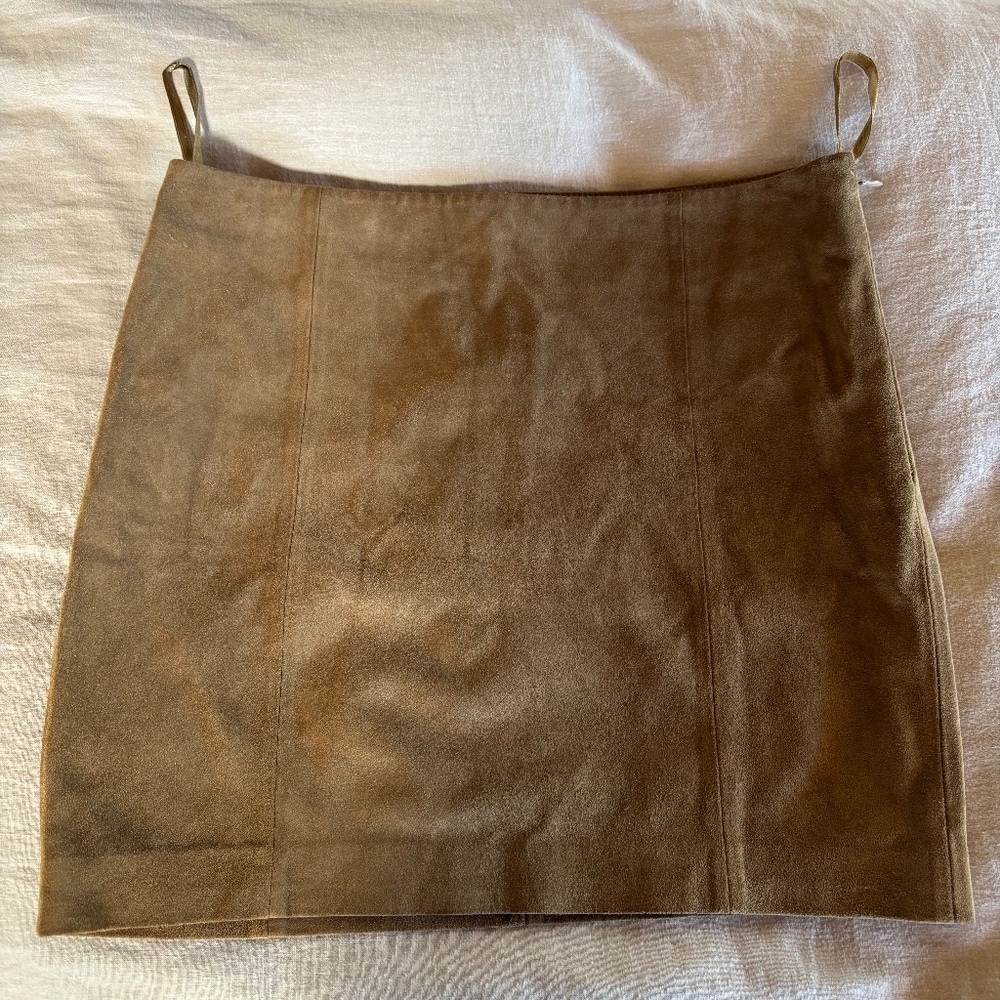 Polo by Ralph Lauren Brown Suede Mini Skirt